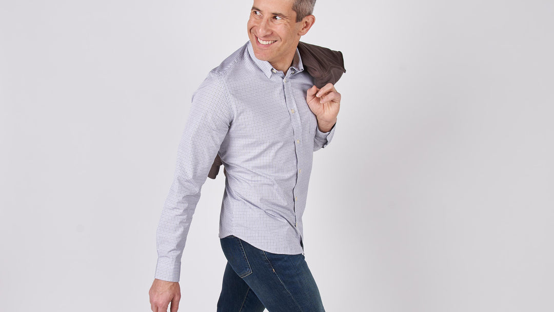 Grey Gingham Everyday Shirt