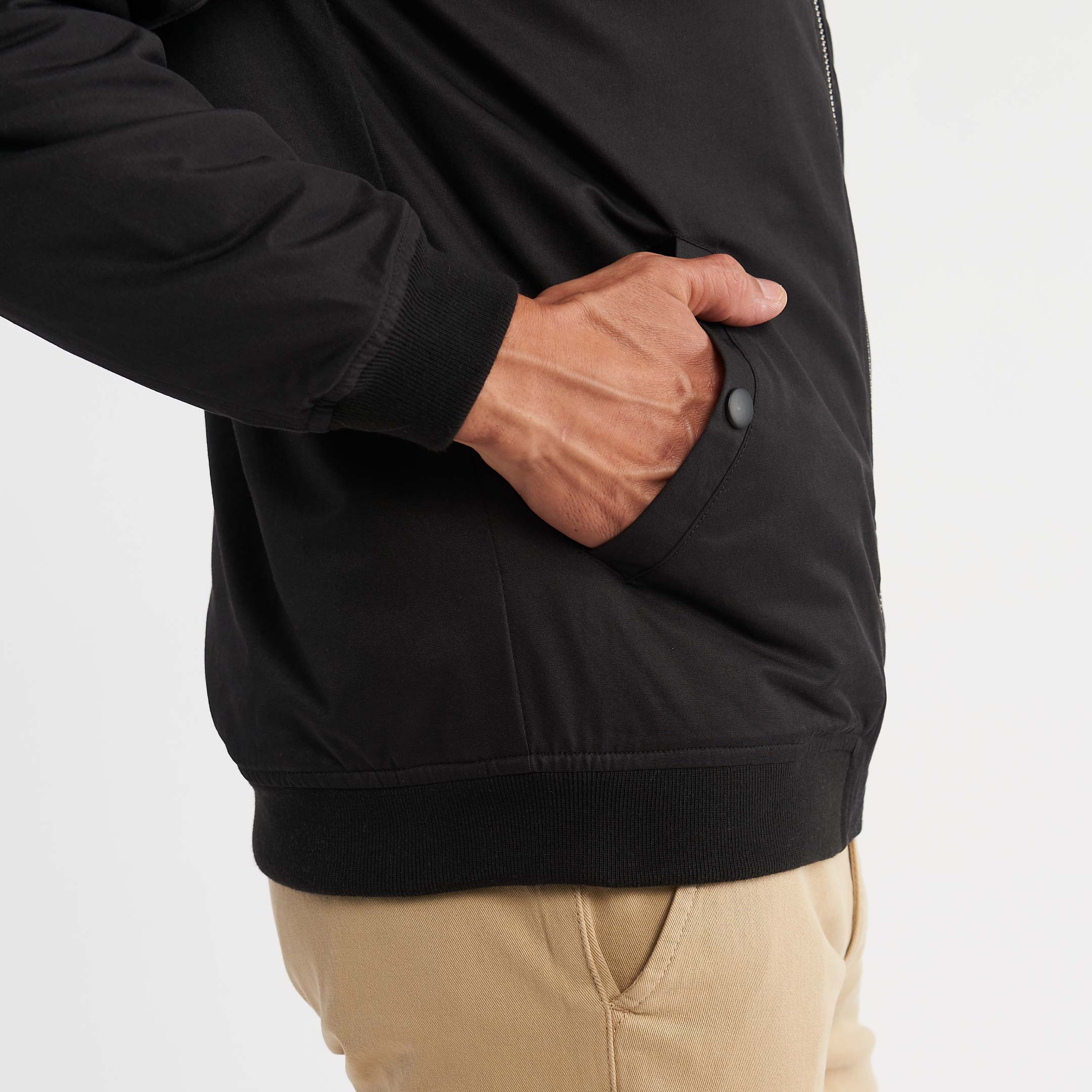 Ash & Erie Black Bomber Jacket for Short Men   Bomber Jacket