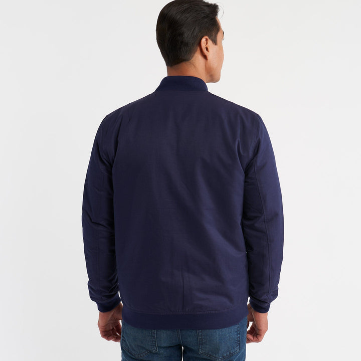 Ash & Erie Navy Bomber Jacket for Short Men   Bomber Jacket