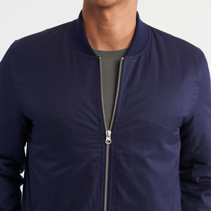 Ash & Erie Navy Bomber Jacket for Short Men   Bomber Jacket