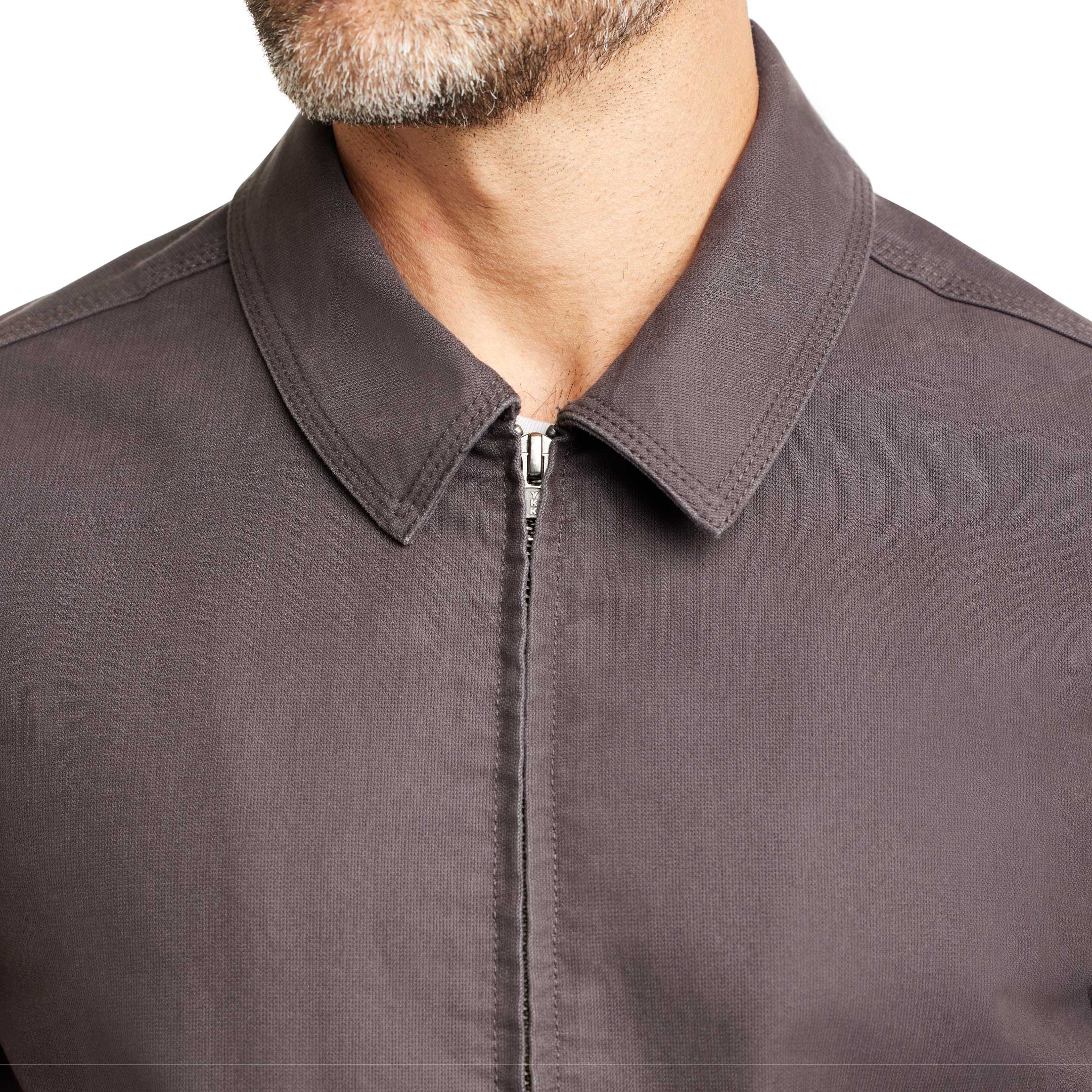 Ash & Erie Grey Cotton Canvas Jacket for Short Men   Canvas Jacket