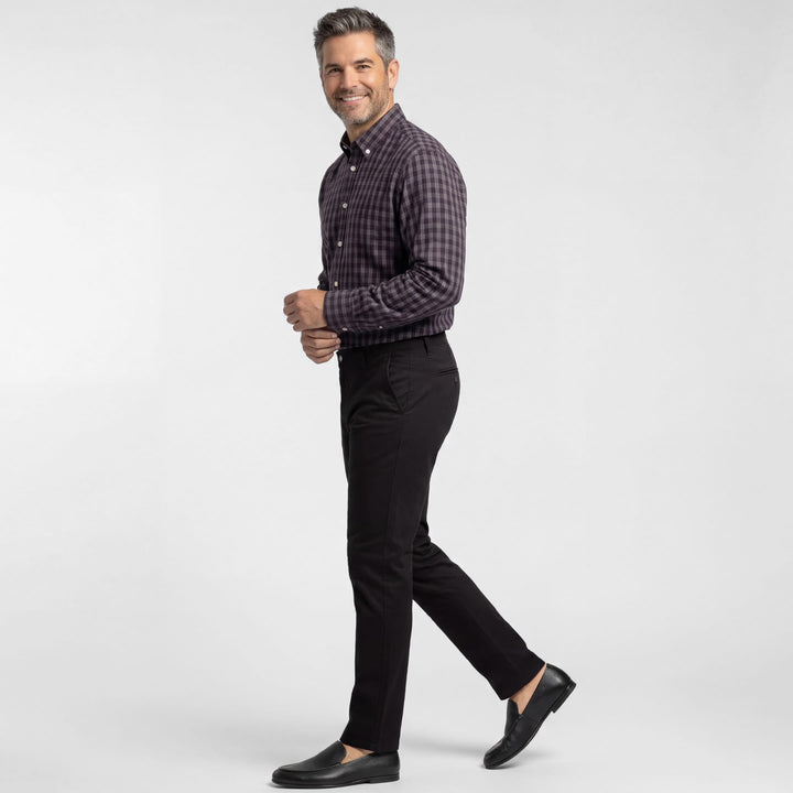Ash & Erie Black Signature Chinos for Short Men   Chino Pants
