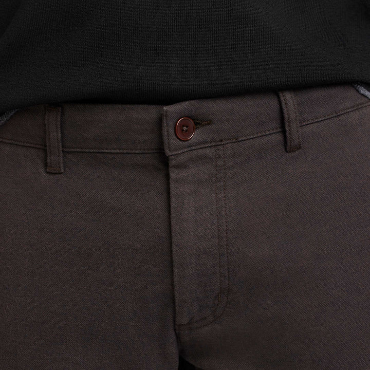 Ash & Erie Burgundy Brushed Twill Chinos for Short Men   Chino Pants