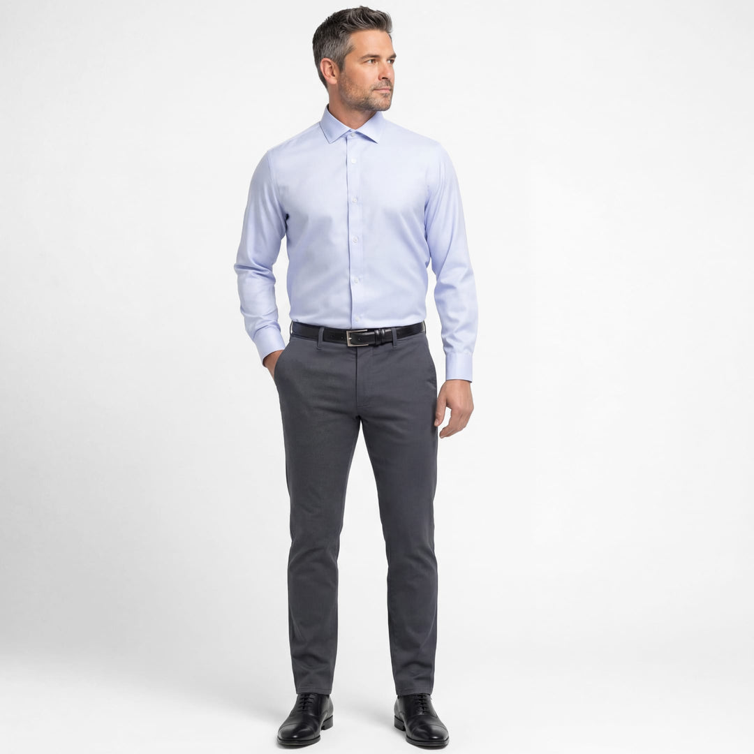Ash & Erie Charcoal Signature Chinos for Short Men   Chino Pants