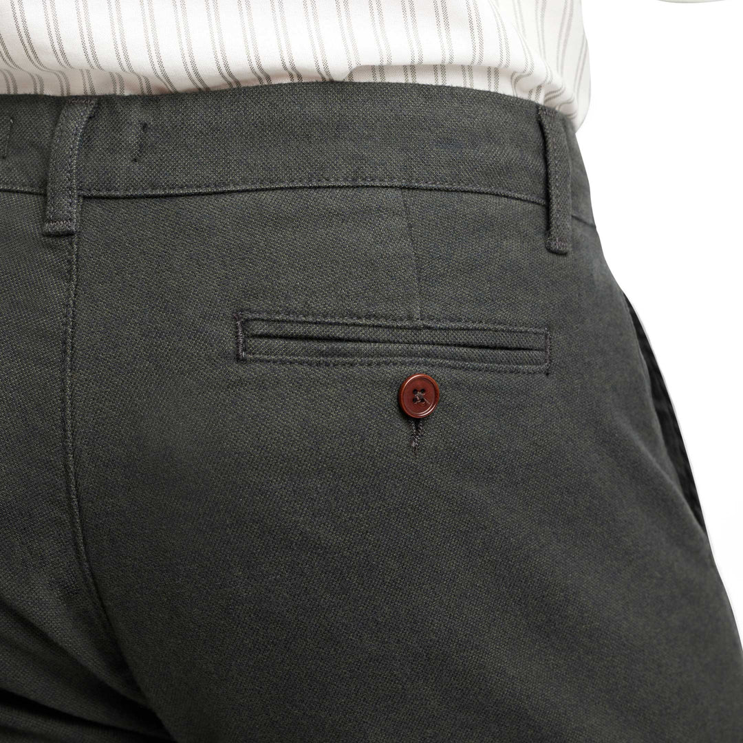 Ash & Erie Green Brushed Twill Chinos for Short Men   Chino Pants