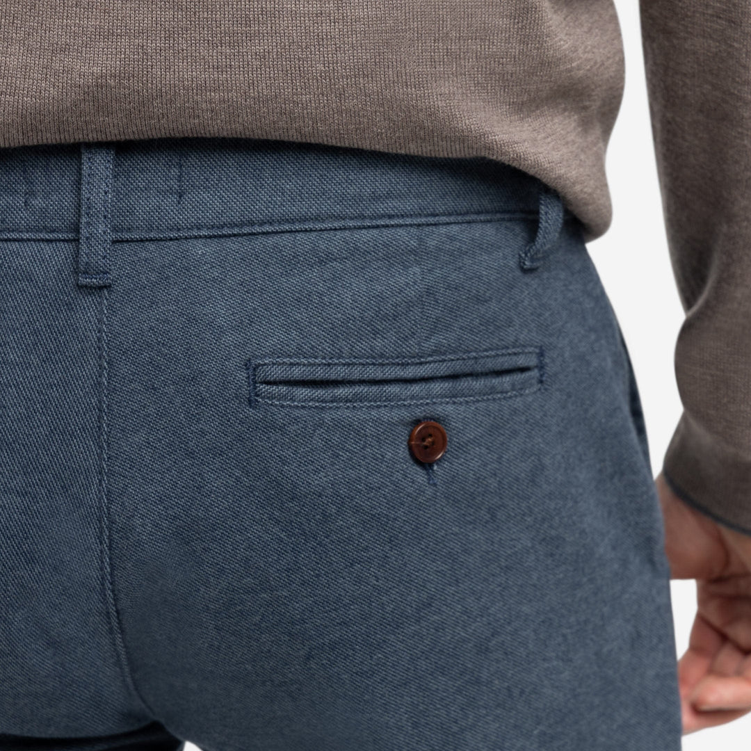 Ash & Erie Navy Brushed Twill Chinos for Short Men   Chino Pants