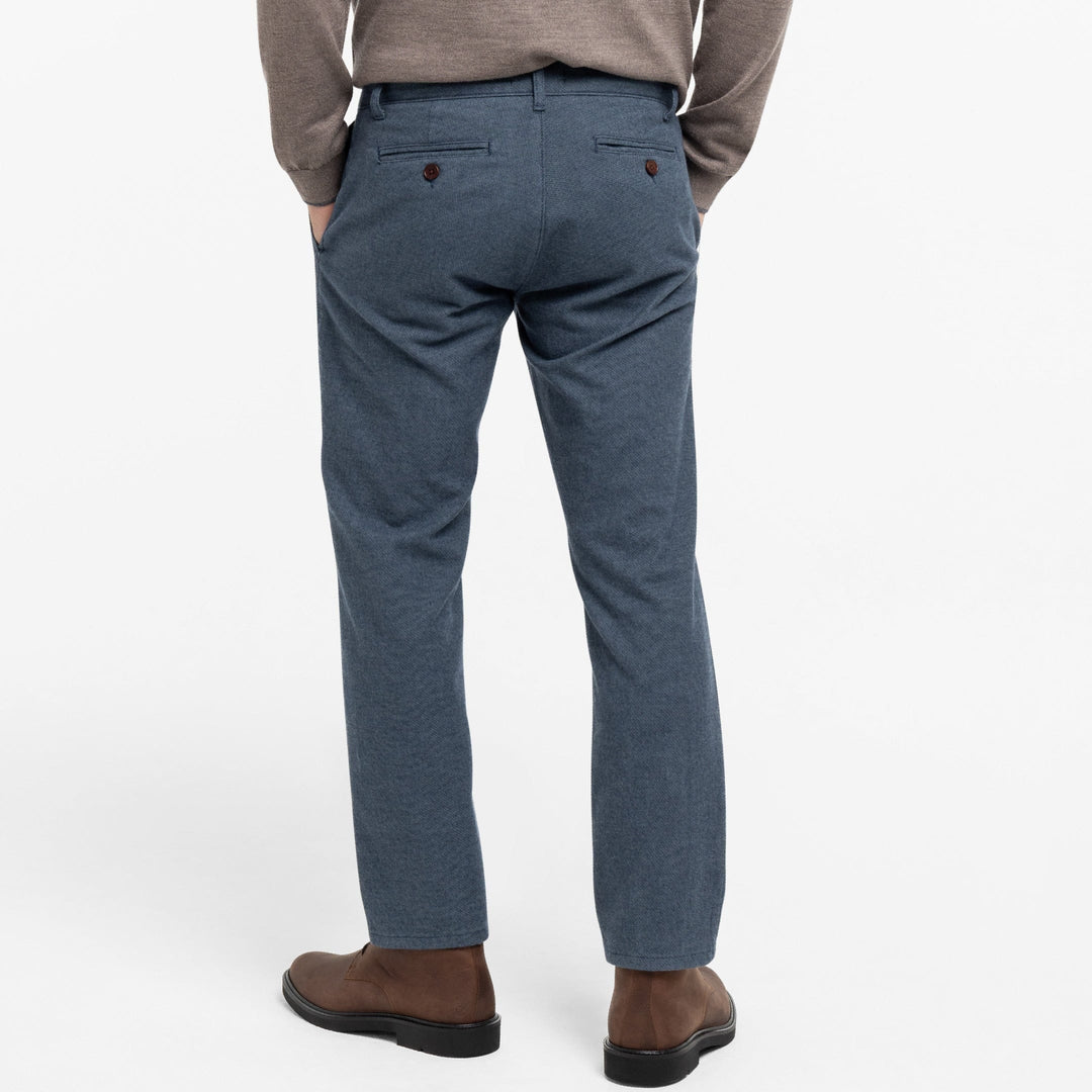 Ash & Erie Navy Brushed Twill Chinos for Short Men   Chino Pants