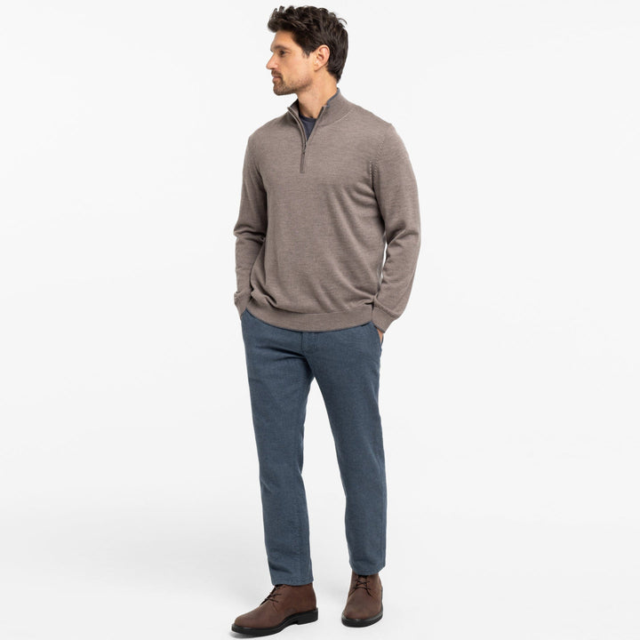 Ash & Erie Navy Brushed Twill Chinos for Short Men   Chino Pants