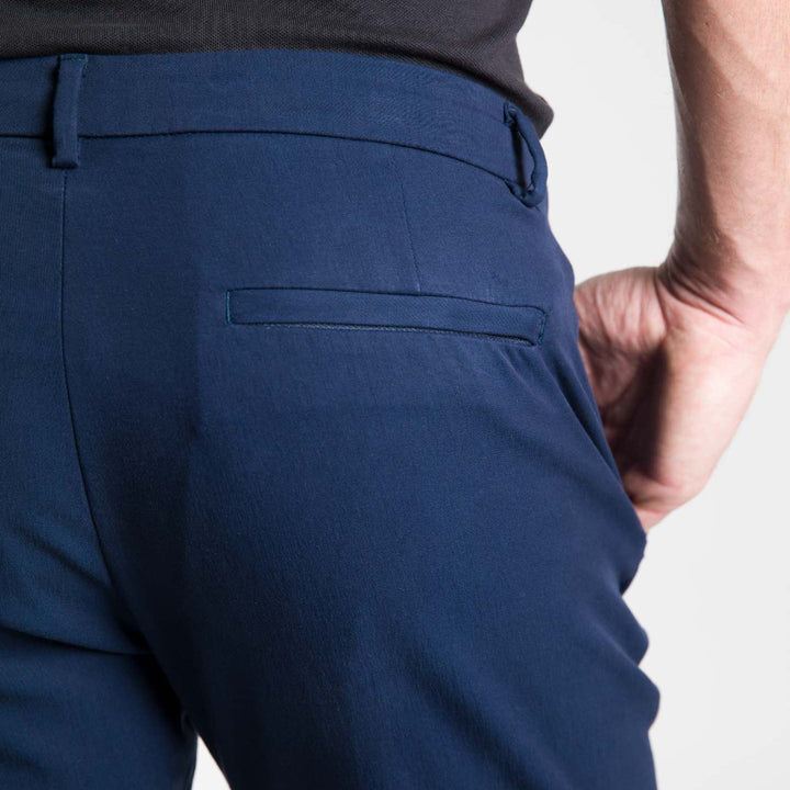 Ash & Erie Navy Transit Tech Chinos for Short Men   Chino Pants