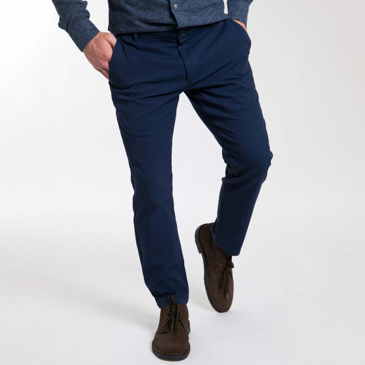 Ash & Erie Navy Transit Tech Chinos for Short Men   Chino Pants