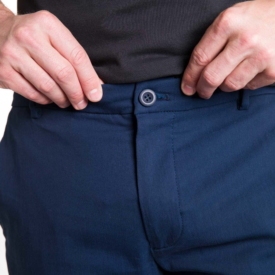 Ash & Erie Navy Transit Tech Chinos for Short Men   Chino Pants