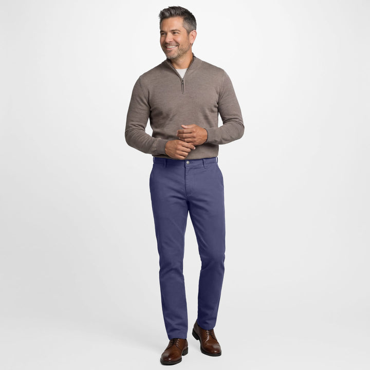 Ash & Erie Vintage Blue Signature Chinos for Short Men   Chino Pants