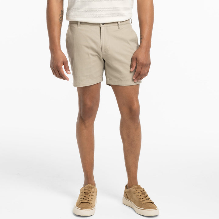 Ash & Erie 5" Khaki Lighweight Signature Chino Shorts for Short Men   Chino Shorts