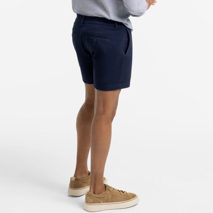 Ash & Erie 5" Navy Lighweight Signature Chino Shorts for Short Men   Chino Shorts