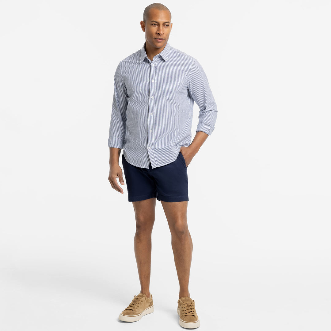 Ash & Erie 5" Navy Lighweight Signature Chino Shorts for Short Men   Chino Shorts