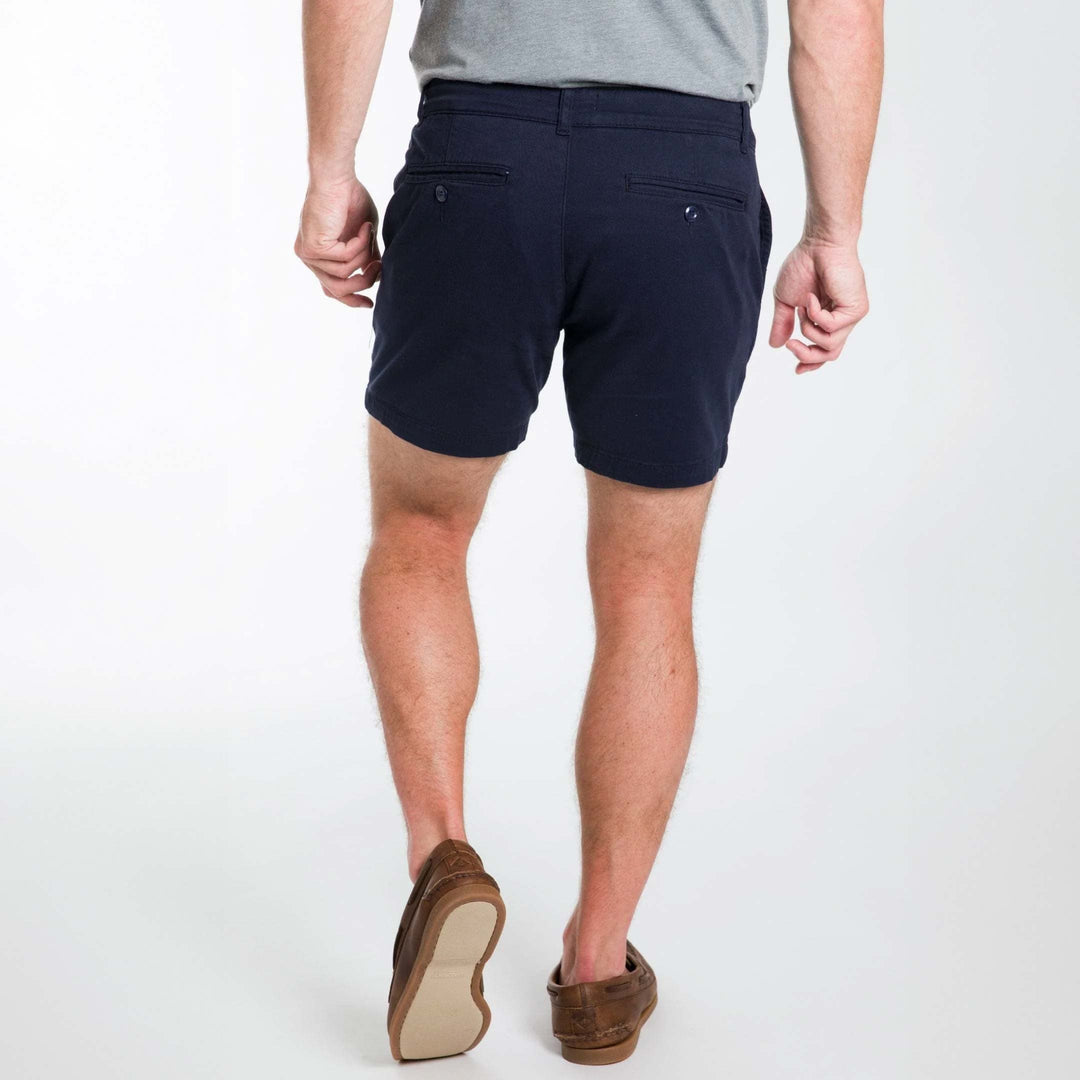 Ash & Erie 5" Navy Lighweight Stretch Chino Shorts for Short Men   Chino Shorts