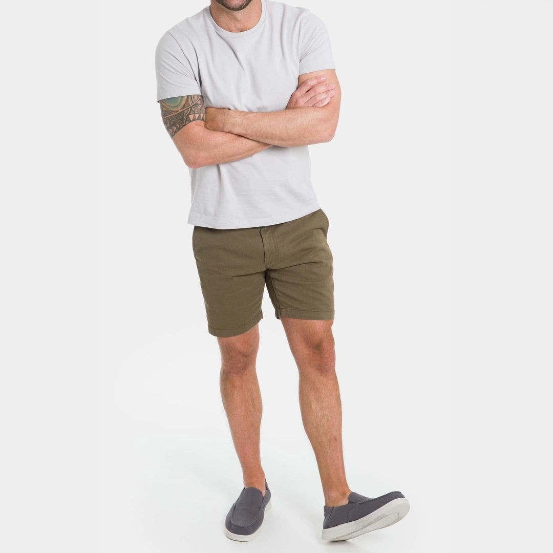 Ash & Erie Birch Chino Short for Short Men   Chino Shorts