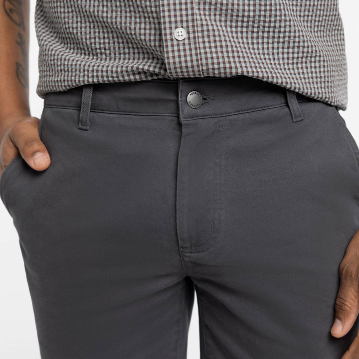Ash & Erie Charcoal Signature Chino Short for Short Men   Chino Shorts