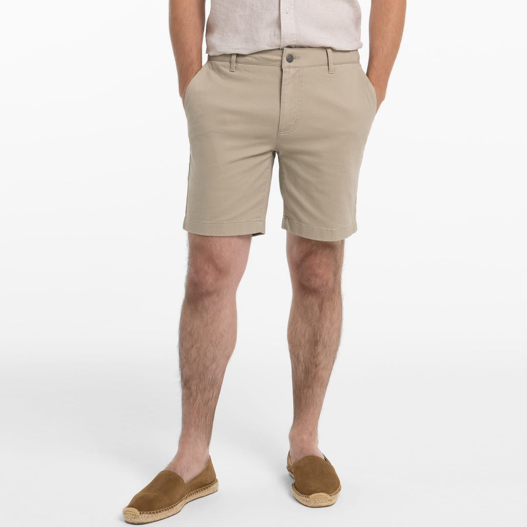 Ash & Erie Classic Khaki Signature Chino Short for Short Men   Chino Shorts