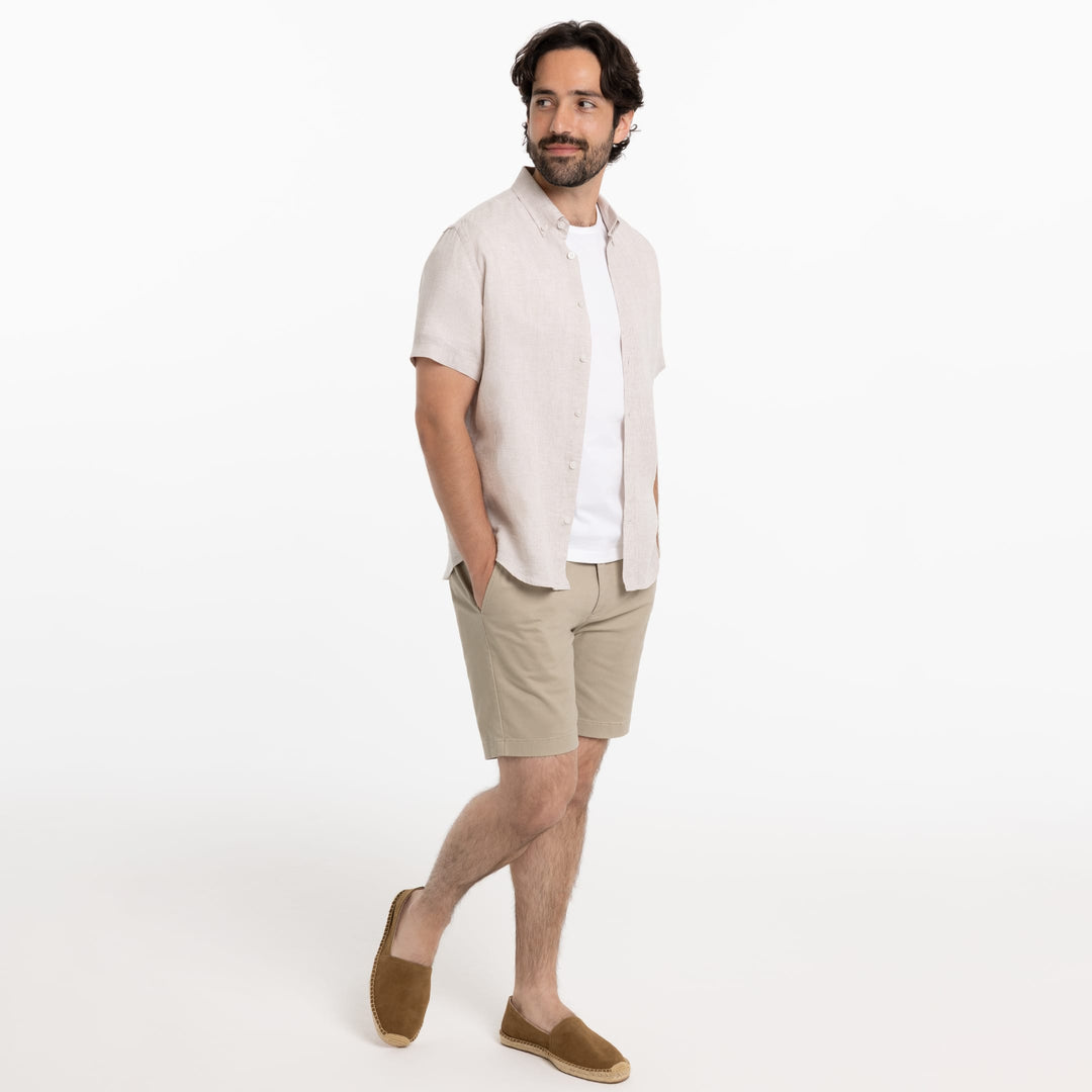 Ash & Erie Classic Khaki Signature Chino Short for Short Men   Chino Shorts