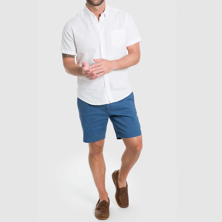 Ash & Erie Dark Blue Chino Short for Short Men   Chino Shorts
