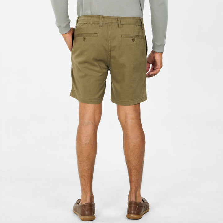 Ash & Erie Fatigue Green Easy Chino Shorts for Short Men   Chino Shorts