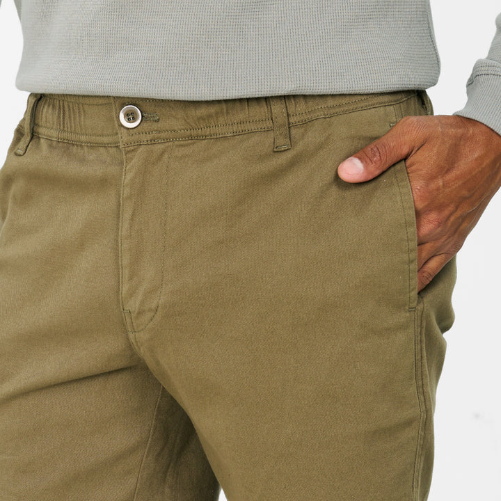 Ash & Erie Fatigue Green Easy Chino Shorts for Short Men   Chino Shorts