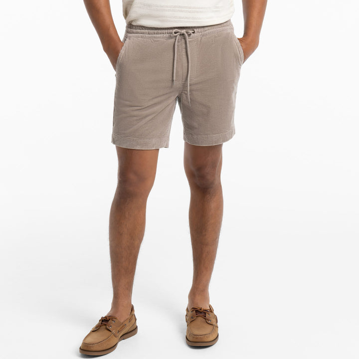 Ash & Erie Khaki Corduroy Shorts for Short Men   Chino Shorts