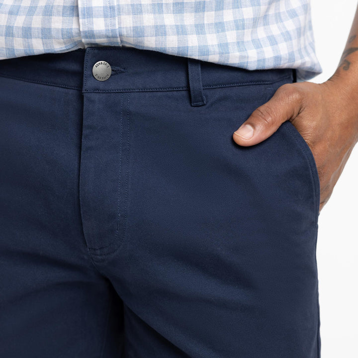 Ash & Erie Navy Signature Chino Short for Short Men   Chino Shorts
