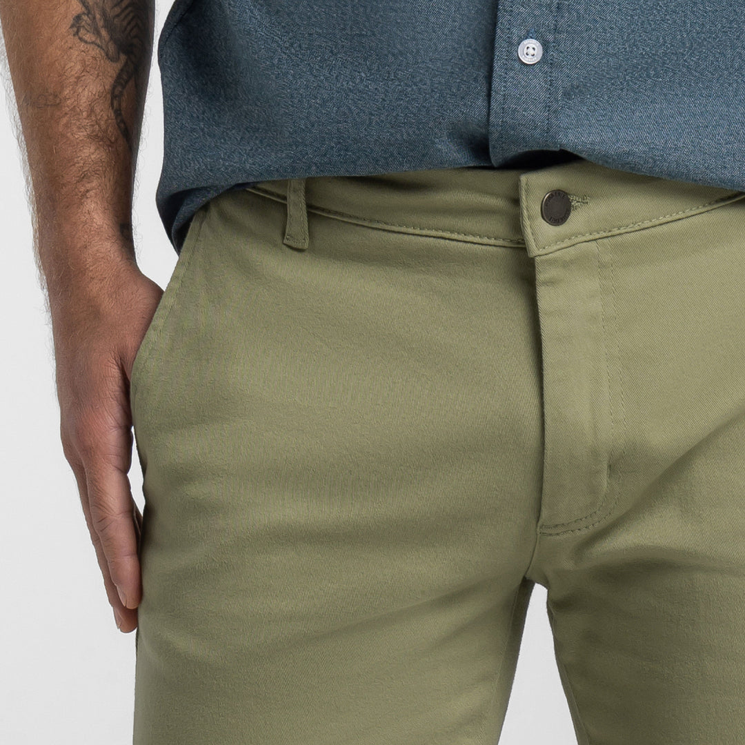Ash & Erie Pistachio Stretch Washed Chino Short for Short Men   Chino Shorts