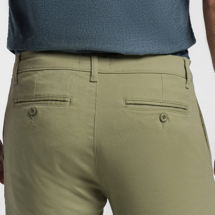 Ash & Erie Pistachio Stretch Washed Chino Short for Short Men   Chino Shorts