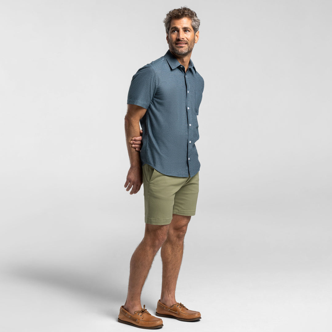 Ash & Erie Pistachio Stretch Washed Chino Short for Short Men   Chino Shorts