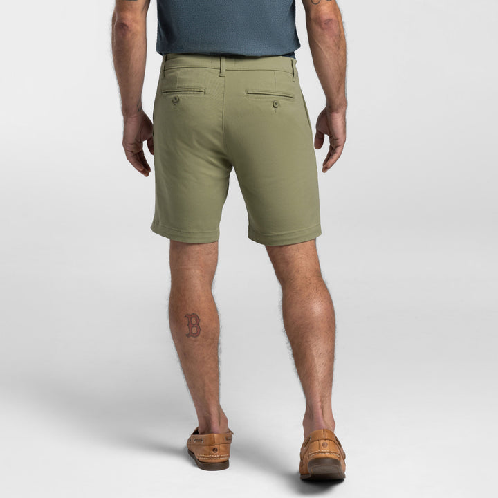 Ash & Erie Pistachio Stretch Washed Chino Short for Short Men   Chino Shorts