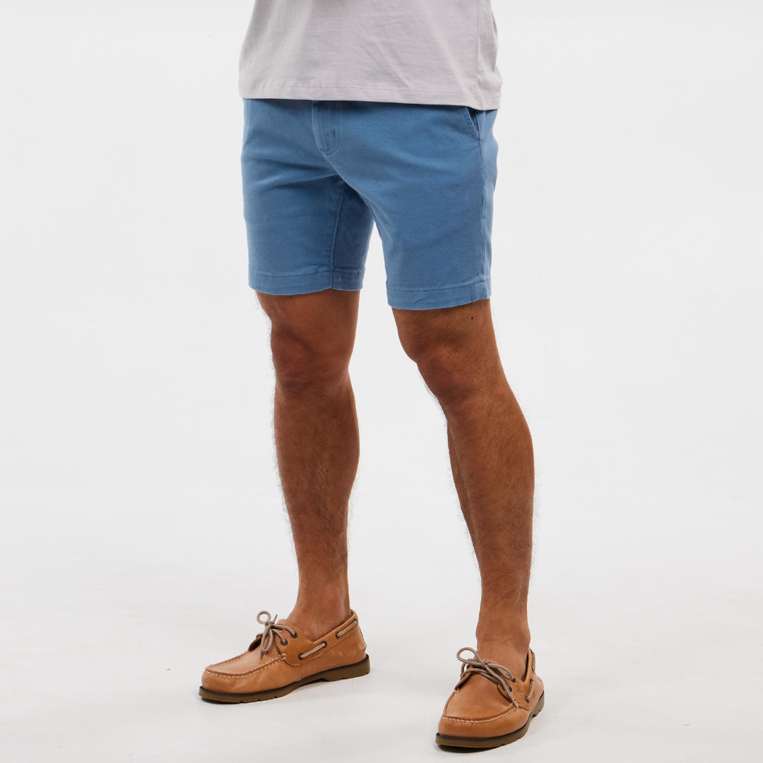 Ash & Erie Riverbank Stretch Washed Chino Short for Short Men   Chino Shorts