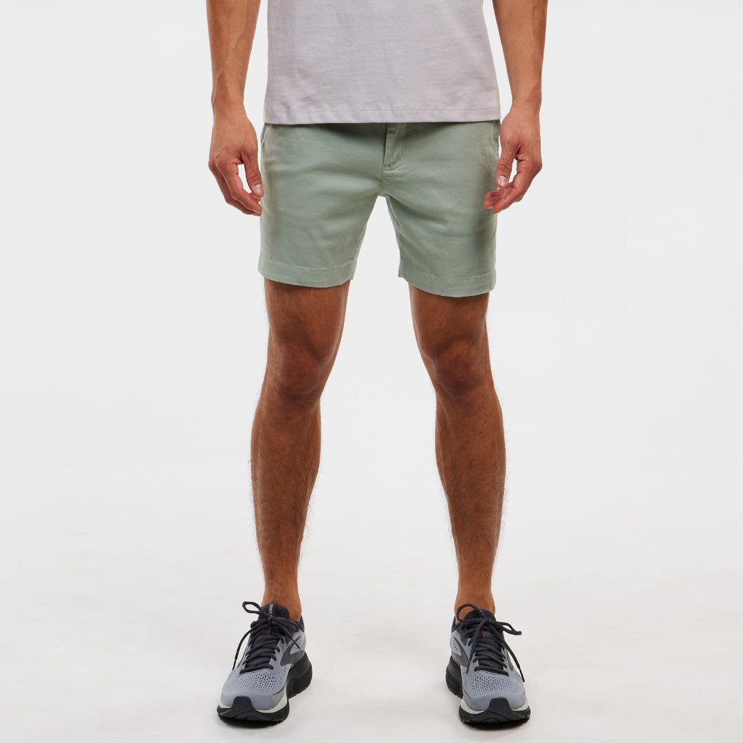 Ash & Erie 5" Grey Lighweight Stretch Chino Shorts for Short Men   Chino Shorts