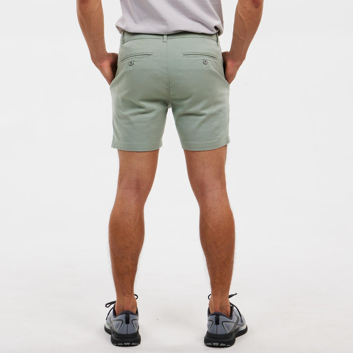 Ash & Erie 5" Grey Lighweight Stretch Chino Shorts for Short Men   Chino Shorts