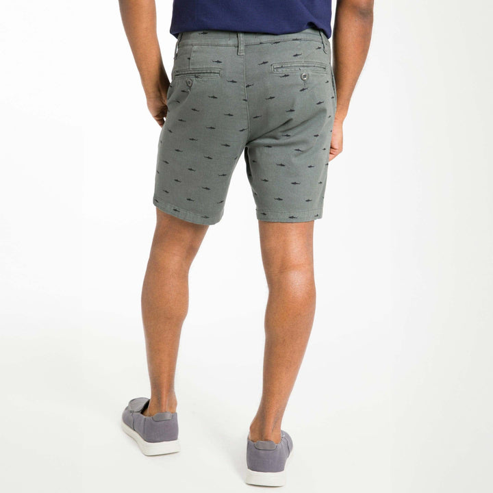 Ash & Erie Shark Week Lightweight Stretch Chino Short for Short Men   Chino Shorts