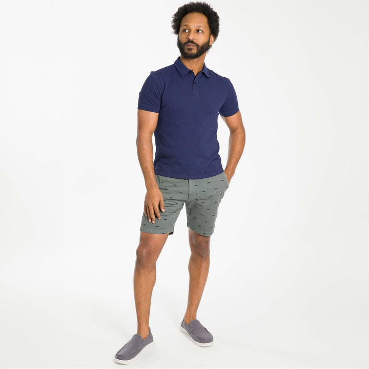Ash & Erie Shark Week Lightweight Stretch Chino Short for Short Men   Chino Shorts