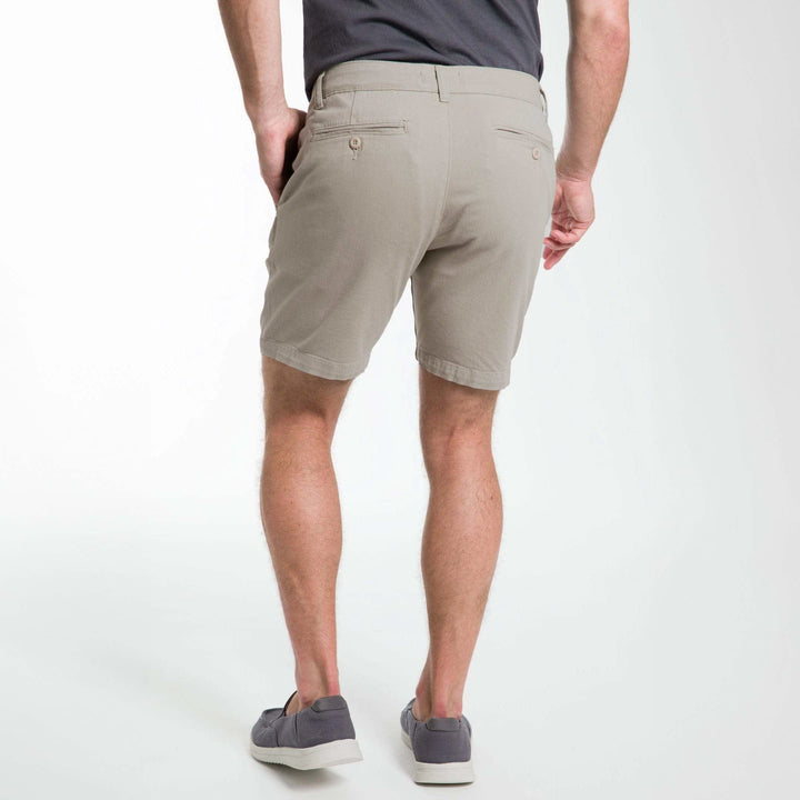 Ash & Erie Stone Stretch Washed Chino Short for Short Men   Chino Shorts