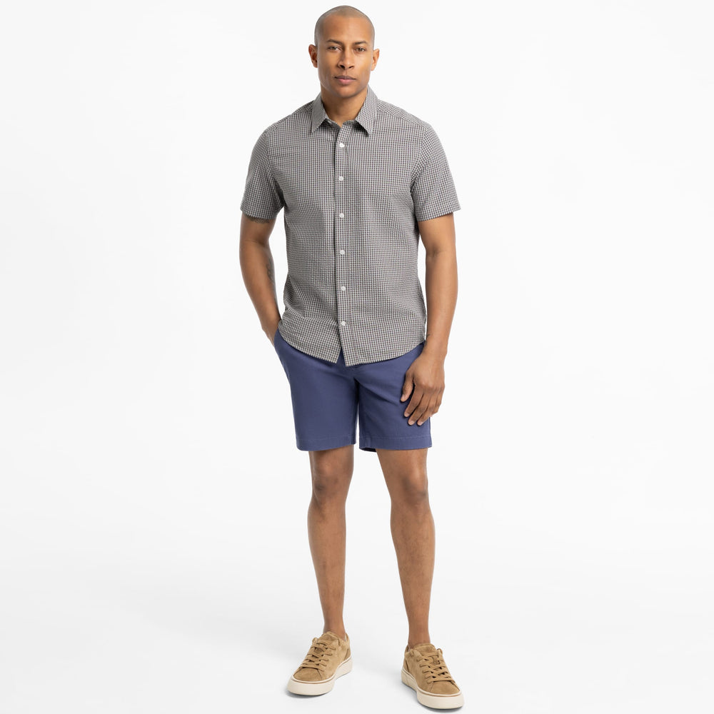 Ash & Erie Vintage Blue Signature Chino Short for Short Men   Chino Shorts