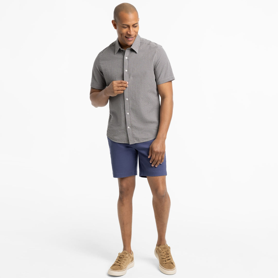 Ash & Erie Vintage Blue Signature Chino Short for Short Men   Chino Shorts