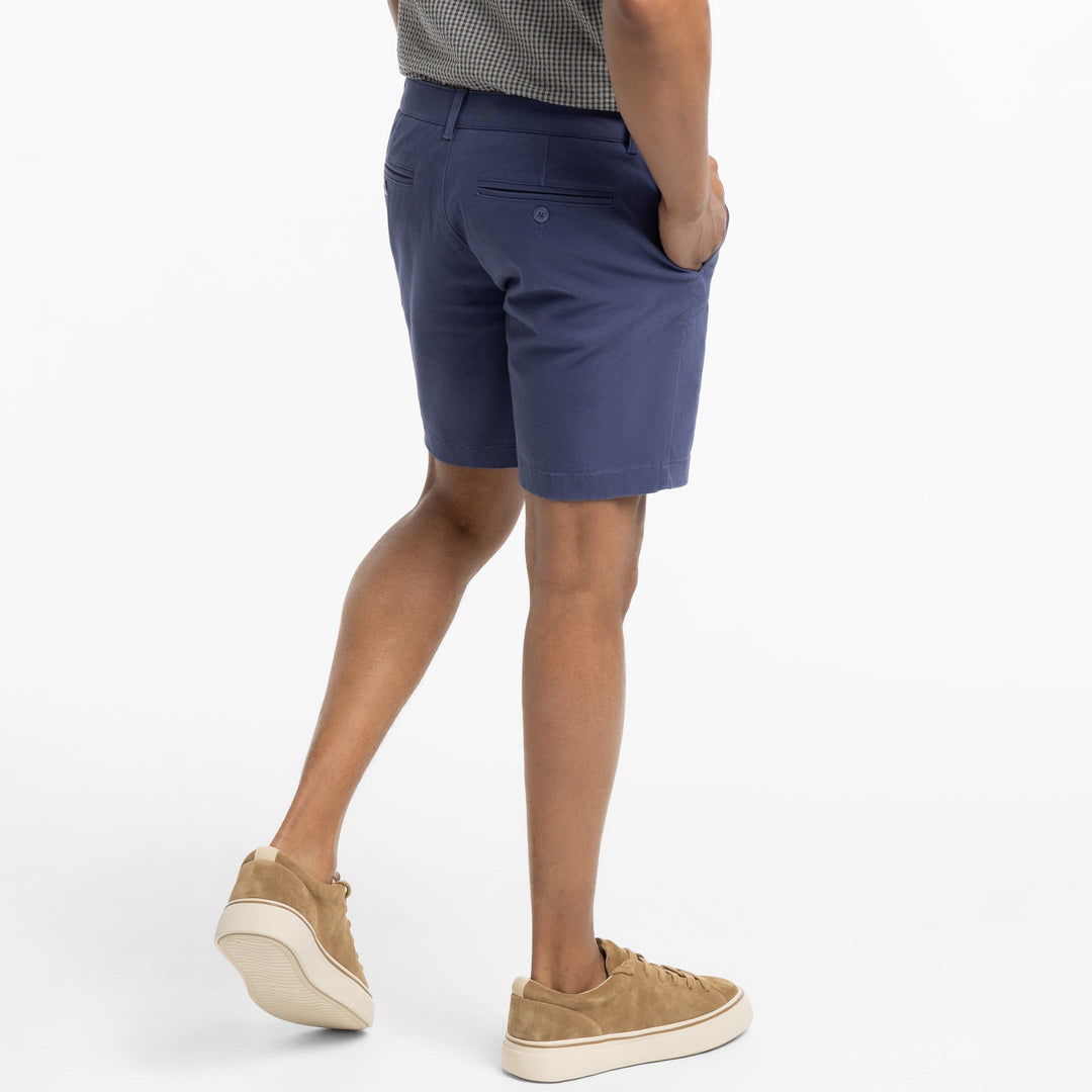 Ash & Erie Vintage Blue Signature Chino Short for Short Men   Chino Shorts