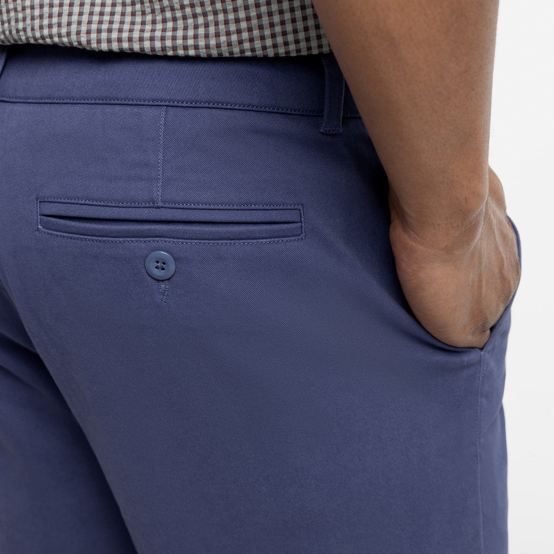 Ash & Erie Vintage Blue Signature Chino Short for Short Men   Chino Shorts