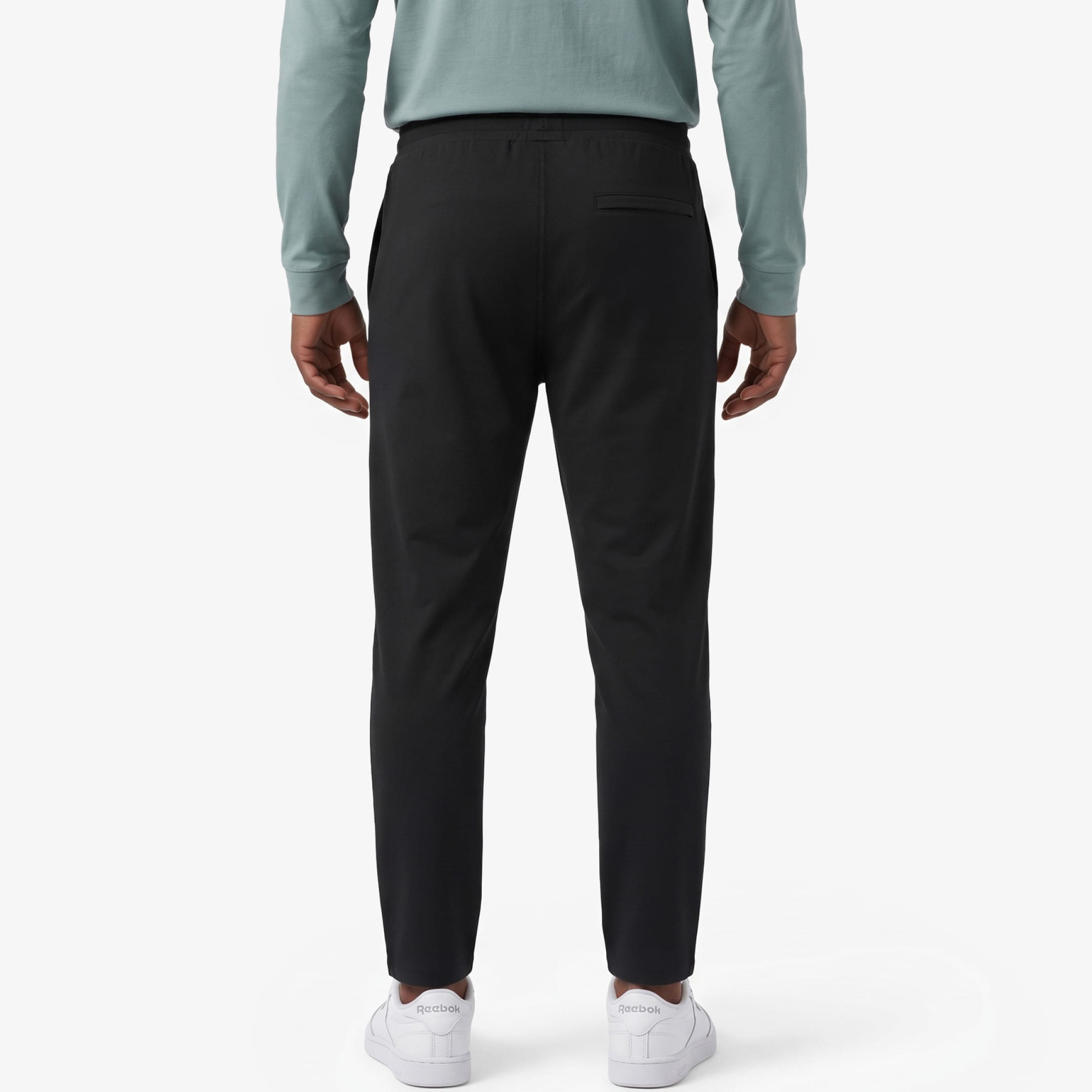 Ash & Erie Black CloudFlex Performance Pant for Short Men   Cloudflex Performance Pant