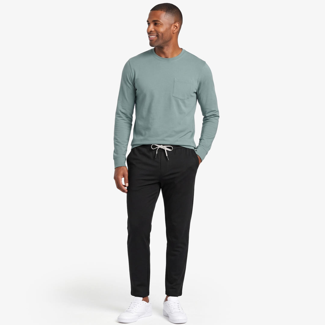 Ash & Erie Black CloudFlex Performance Pant for Short Men   Cloudflex Performance Pant