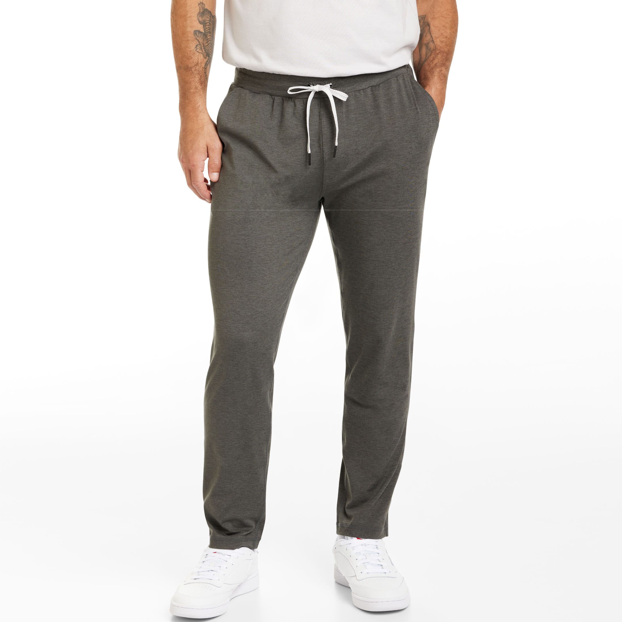 Ash & Erie Heather Charcoal CloudFlex Performance Pant for Short Men   Cloudflex Performance Pant