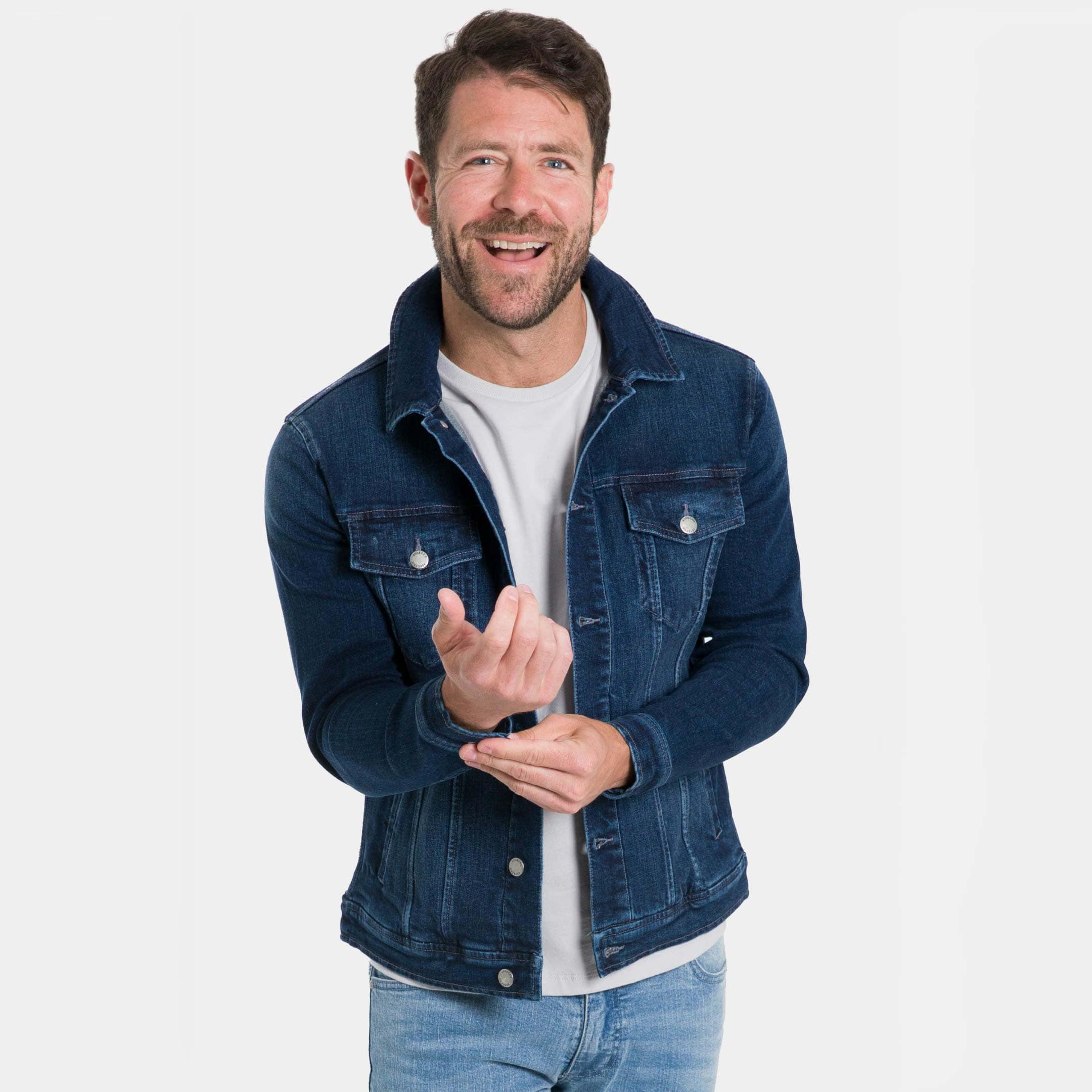 Ash & Erie Original Wash Denim Jacket for Short Men   Denim Jacket