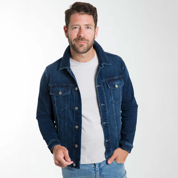 Ash & Erie Original Wash Denim Jacket for Short Men   Denim Jacket