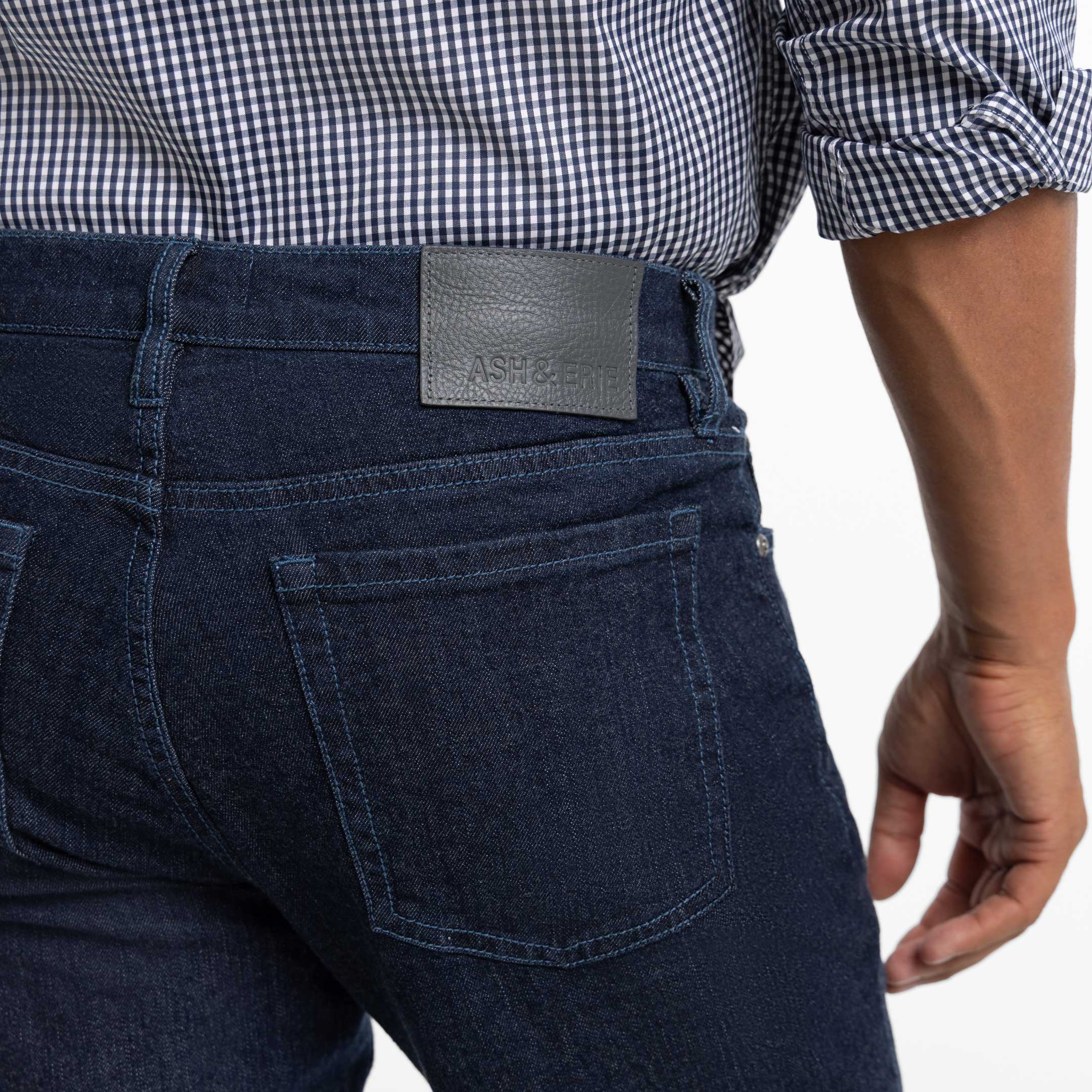 Ash & Erie Indigo Wash Denim Jeans for Short Men   Essential Jeans