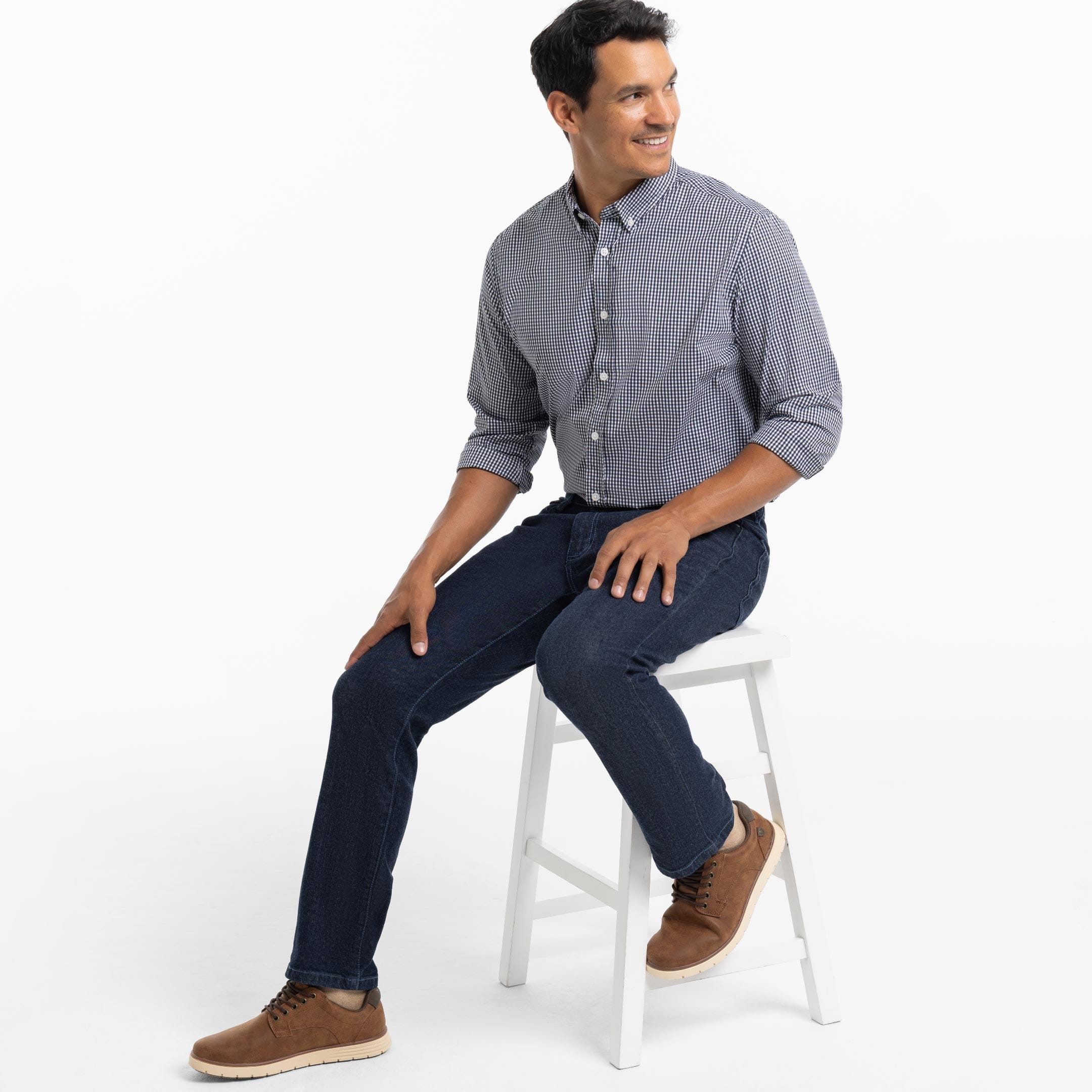 Ash & Erie Indigo Wash Denim Jeans for Short Men   Essential Jeans